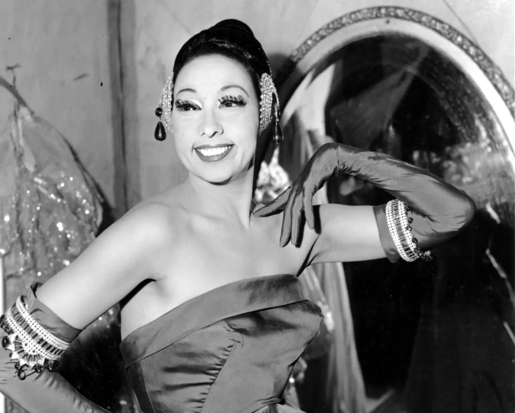 Josephine Baker glamour Black and white